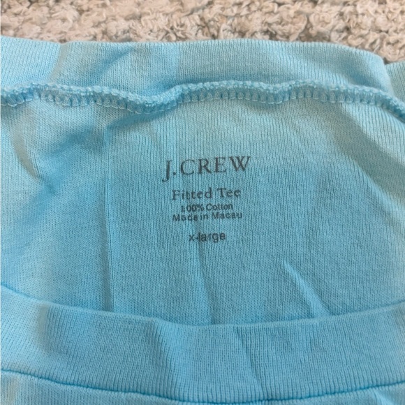 J. Crew Sky Blue Fitted Tee - Picture 2 of 2
